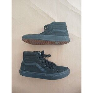 Vans Off The Wall Skate SK8-Hi Shoes Mens 9 Womens 10.5 Triple Black High Top